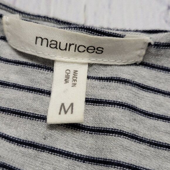 Maurices Color Block Floral Striped Medium Long Flowy Loose Fit Cardigan Shawl - Picture 6 of 8